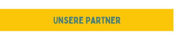 Gelbes Banner mit mittig platziertem Schriftzug „UNSERE PARTNER“ in grüner Großschrift.
