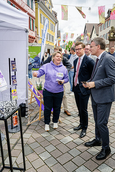 Großes Interesse erfuhr das Team aus VS am Stand beim Baden-Württemberg-Tag in Oberkirch.