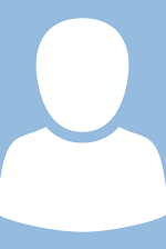Weißes, stilisiertes Benutzer-Avatar (Kopf und Schultern) auf hellblauem Hintergrund, generisches Profilbild.