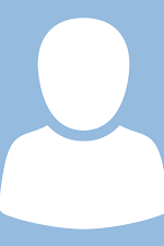 Weißes, stilisiertes Benutzer-Avatar (Kopf und Schultern) auf hellblauem Hintergrund, generisches Profilbild.